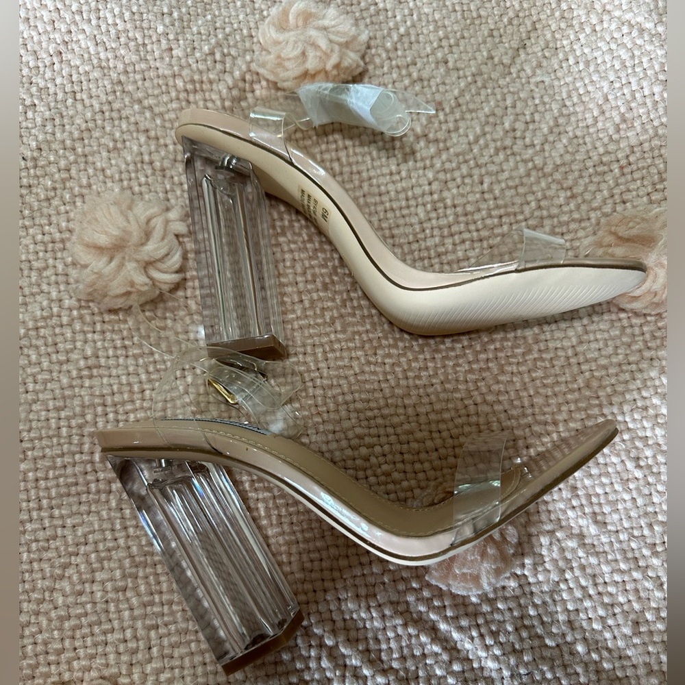 Clear heels